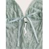 imageWomens Mesh Backless Halter Top Sleeveless Lettuce Trim Summer Crop Tops Y2K ShirtsMint Green