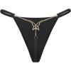 imageWomens Sparkling Butterfly Chain Underwear Low Rise Cheeky G String PantyPure Black