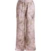 imageMens Camo Print Straight Leg Pants Elastic Waist Loose Casual Trousers StreetwearPink