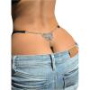 imageWomens Sparkling Butterfly Chain Underwear Low Rise Cheeky G String PantyBlack