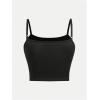 imageGirls 2 Piece Outfits Star Graphic Y2K Sheer Mesh Shirts and Spaghetti Strap Camisole TopsBlack