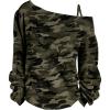 imageWomens Plus Size Heart Graphic Tees Asymmetrical Cold Shoulder Long Sleeve T Shirt Y2K TopsMulticolor