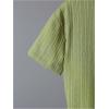 imageBoys 2 Piece Beach Vacation Textured Linen Outfit Short Sleeve Button Down Shirt Top and Shorts Summer SetArmy Green