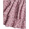 imageGirls 2 Piece Outfits Lace Ruched Camisole Tops and Shirred High Waisted Layered Floral Skirts SetPink Floral