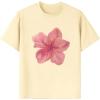 imageGirls Floral Graphic Tees Short Sleeve Loose Summer Shirts for Girls Aesthetic Cute Clothes TrendyFloral Apricot