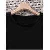 imageGirls Geometric Star Graphic Tee Tops Casual Summer Short Sleeve Crew Neck T ShirtBlack