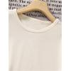 imageGirls Geometric Star Graphic Tee Tops Casual Summer Short Sleeve Crew Neck T ShirtWhite Graphic