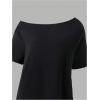 imageGirls Off The Shoulder Tops Short Sleeve Cute Summer T Shirts for Teens Girls Y2k Tops TrendyBlack and Grey
