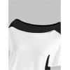 imageGirls Off The Shoulder Tops Short Sleeve Cute Summer T Shirts for Teens Girls Y2k Tops TrendyBlack and White