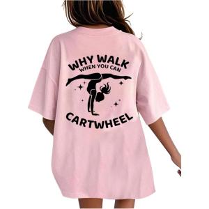 imageGirls Bow Leopard Graphic Tees Short Sleeve Preppy Summer T Shirt Aesthetic Baggy TopsPink