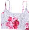 image:imageGirls 2 Piece Floral High Waisted Swimsuit Smocked Wireless Bathing Suit Boho Holiday Beachwear SetWhite