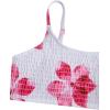image:imageGirls 2 Piece Floral High Waisted Swimsuit Smocked Wireless Bathing Suit Boho Holiday Beachwear SetWhite