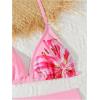 image:imageGirls 2 Piece Graphic Starfish Bathing Suit Halter Triangle Swimsuit Cute Beachwear Bikini SetsPink