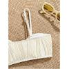 image:imageGirls 2 Piece Starfish Swimsuit Padded Bathing Suit Textured Spaghetti Strap Bikini SwimsuitBeige