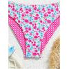 image:imageGirls 2 Piece Swimsuits Floral Gingham Halter Triangle Wireless Bikini Bathing SuitMulticolor