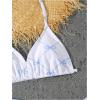 image:imageGirls 3 Piece Cute Bowknot Bathing Suit Halter Triangle High Waisted Swimsuit with Beach Cover Up SkirtBlue and White