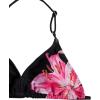 image:imageGirls 3 Piece Cute Bowknot Bathing Suit Halter Triangle High Waisted Swimsuit with Beach Cover Up SkirtFloral Black