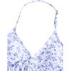 image:imageGirls 3 Piece Cute Bowknot Bathing Suit Halter Triangle High Waisted Swimsuit with Beach Cover Up SkirtTeal Blue