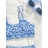 image:imageGirls Ditsy Floral Bikini Set Spaghetti Strap Smocked Bathing Suit Two Piece SwimsuitMulticolor