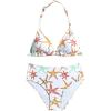 image:imageGirls 2 Piece Graphic Starfish Bathing Suit Halter Triangle Swimsuit Cute Beachwear Bikini SetsGreen and Yellow