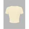 image:imageFloral Graphic Crop Tops for Girls Short Sleeve Slim fit Preppy Summer T Shirt Y2k Tops TrendyApricot