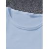 image:imageFloral Graphic Crop Tops for Girls Short Sleeve Slim fit Preppy Summer T Shirt Y2k Tops TrendyFloral Light Blue