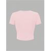 image:imageFloral Graphic Crop Tops for Girls Short Sleeve Slim fit Preppy Summer T Shirt Y2k Tops TrendyPink