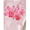 image:imageFloral Graphic Crop Tops for Girls Short Sleeve Slim fit Preppy Summer T Shirt Y2k Tops TrendyPink Graphic