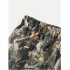 image:imageGirls 2 Piece Summer Outfits Short Sleeve Ruched Basic Tess and Camo Cargo Pants Sets TrendyBlack