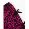 image:imageGirls 2 Piece Summer Outfits Short Sleeve Ruched Basic Tess and Camo Cargo Pants Sets TrendyHot Pink
