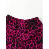image:imageGirls 2 Piece Summer Outfits Short Sleeve Ruched Basic Tess and Camo Cargo Pants Sets TrendyHot Pink