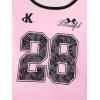 image:imageGirls 2 Piece Summer Outfits Short Sleeve Ruched Basic Tess and Camo Cargo Pants Sets TrendyNumber Pink and Black
