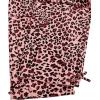 image:imageGirls 2 Piece Summer Outfits Short Sleeve Ruched Basic Tess and Camo Cargo Pants Sets TrendyPink Cheetah