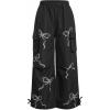 image:imageGirls 2 Piece Summer Outfits Short Sleeve Ruched Basic Tess and Camo Cargo Pants Sets TrendyRed Black
