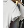image:imageGirls 3 Pack Summer T Shirts Ruched Side Crewneck Short Sleeve Slim Fit Casual Cute Tops for GirlsMulticolor