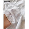 image:imageGirls Button Down Babydoll Tops Crew Neck Puff Sleeve Peplum Tops Cute Summer OutfitsWhite