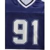 image:imageGirls Jersey Shirts Number Graphic Tees Half Sleeve Hip Hop Y2k Crop Tops Football JerseyBlue