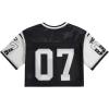 image:imageGirls Jersey Shirts Number Graphic Tees Half Sleeve Hip Hop Y2k Crop Tops Football JerseyColor Block Black