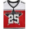 image:imageGirls Jersey Shirts Number Graphic Tees Half Sleeve Hip Hop Y2k Crop Tops Football JerseyMulticolor Red