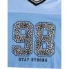 image:imageGirls Jersey Shirts Number Graphic Tees Half Sleeve Hip Hop Y2k Crop Tops Football JerseyNumber Blue