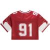 image:imageGirls Jersey Shirts Number Graphic Tees Half Sleeve Hip Hop Y2k Crop Tops Football JerseyNumber Red