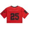 image:imageGirls Jersey Shirts Number Graphic Tees Half Sleeve Hip Hop Y2k Crop Tops Football JerseyRed
