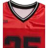 image:imageGirls Jersey Shirts Number Graphic Tees Half Sleeve Hip Hop Y2k Crop Tops Football JerseyRed