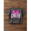 image:imageGirls Letter Animal Graphic T Shirt Short Sleeve Crewneck Oversized Vacation TopsPure Dark Grey
