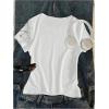 image:imageGirls Number Graphic Tees Camo Print Short Sleeve Casual Summer T ShirtsWhite