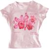 image:imageFloral Graphic Crop Tops for Girls Short Sleeve Slim fit Preppy Summer T Shirt Y2k Tops TrendyPink Graphic