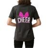 image:imageGirls Letter Animal Graphic T Shirt Short Sleeve Crewneck Oversized Vacation TopsPure Dark Grey