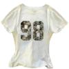 image:imageGirls Number Graphic Tees Camo Print Short Sleeve Casual Summer T ShirtsWhite