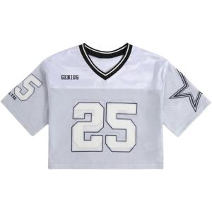 image:imageGirls Jersey Shirts Number Graphic Tees Half Sleeve Hip Hop Y2k Crop Tops Football JerseySilver