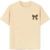 image:imageGirls 2 Pack Bow Leopard Graphic Tees Short Sleeve Preppy Summer Tops Aesthetic Baggy Tops TrendyMulticolor